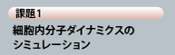 細胞内分子ダイナミクスのシミュレーション